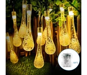 Lampy ogrodowe - Aigostar -Zewnętrzny łańcuch dekoracyjny LED 50xLED/8 funkcji 3xAA 5,3m IP44 ciepła biel - miniaturka - grafika 1