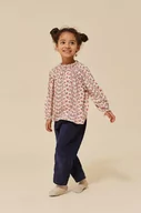 Bluzki dla dziewczynek - Konges Sløjd bluzka dziecięca kolor różowy wzorzysta - miniaturka - grafika 1