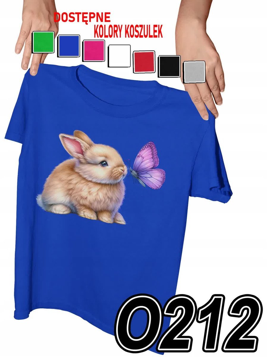 Koszulka Dziecięca Z Nadrukiem Króliczek Królik Słodziak - M 134-140