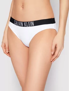 Stroje kąpielowe - Calvin Klein Swimwear Dół od bikini KW0KW01233 Biały - grafika 1