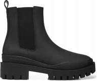 Botki damskie - Vionic Damskie Botki Skórzane Czarne Na Zamek 41 Ż5C - miniaturka - grafika 1