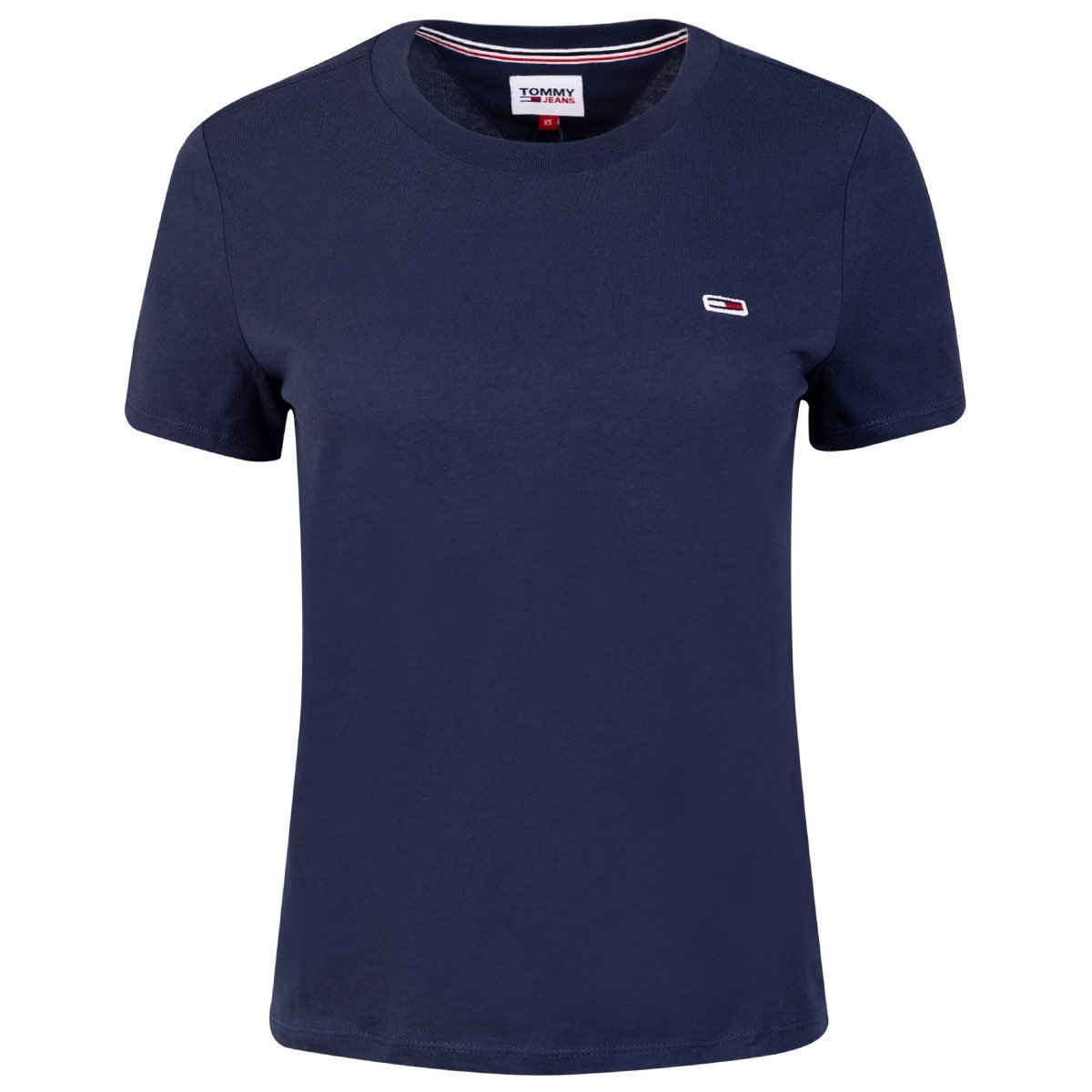 TOMMY HILFIGER KOSZULKA DAMSKA T-SHIRT TJW REGULAR JERSEY C NECK NAVY DW0DW09198 C87 - Rozmiar: XS
