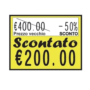 Tablica do opisywania 37x28 Conf. 24 sztuki - Cenówki - miniaturka - grafika 1