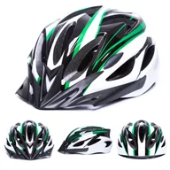 Kaski rowerowe - Kask rowerowy - KASK ROWEROWY KOLARSKI LEKKI REGULOWANY - BIAŁO-ZIELONY - miniaturka - grafika 1