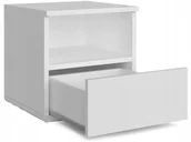 Szafki nocne - Szafka nocna SPKOJNESNY Panama, biała, 40x40x40 cm - miniaturka - grafika 1