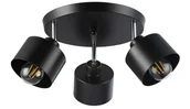 Lampy sufitowe - Elza lampa sufitowa (spot) okrągła 3xE27 czarna - miniaturka - grafika 1