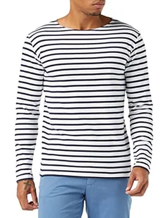 Armor Lux Męska czapka marynarska Houat T-shirt, wielokolorowy (400 biały/granatowy 400/biały/statek), XL - Czapki damskie - miniaturka - grafika 1