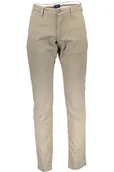Spodnie męskie - BEŻOWE SPODNIE MĘSKIE GANT - Gant - miniaturka - grafika 1