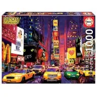 Puzzle - Educa Puzzle 1000 elementów Times Square Nowy York Neon - miniaturka - grafika 1