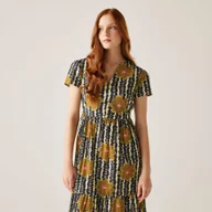 Sukienki i spódnice sportowe - Sukienka casual damska Orla Kiely Tiered Midi - miniaturka - grafika 1