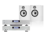 Zestawy stereo - Rotel A12 MKII (srebrny) + CD14 MKII (srebrny) + 606 S3 (biały) - miniaturka - grafika 1