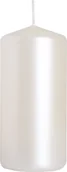 Świece - Bispol świeca walec 50/100 perłowa biała 1szt - miniaturka - grafika 1