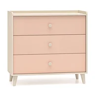 Zestawy mebli dla dzieci - Komoda z szufladami MEVEL 06 Różowy, piaskowy beż - miniaturka - grafika 1