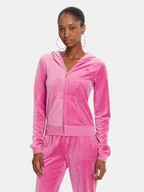 Bluzy damskie - Juicy Couture Bluza Robyn JCSEBJ007G Różowy Slim Fit - miniaturka - grafika 1
