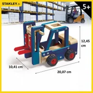 Zabawki konstrukcyjne - Wózek widłowy do złożenia Stanley - miniaturka - grafika 1
