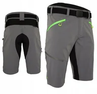 Spodenki rowerowe - Spodenki rowerowe Silvini Rango Pro Mtb Enduro grey lime black L - miniaturka - grafika 1