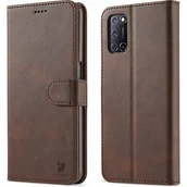 Etui i futerały do telefonów - Bizon Etui Case Wallet OPPO A54 5G / A93 5G/ A74 5G/ OnePlus Nord N200 5G brązowe BCWOPA935GDBN - miniaturka - grafika 1