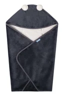 Rożki i beciki - Otulacz Do Fotelika Plusz Baranek 75X75 Grafitowy - miniaturka - grafika 1