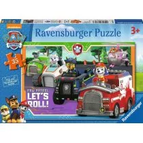 Ravensburger Puzzle 086177 Psi Patrol Lets Roll ŁÓDŹ 086177 - Puzzle - miniaturka - grafika 1