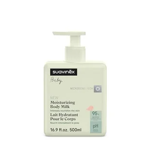 Suavinex, Łagodny szampon Exrta dla dzieci +0 m i niemowląt, nie pali oczu, bez łez, bez mydła, odpowiedni dla wrażliwej skóry, 92% składników pochodzenia naturalnego, z prebiotykami, 500 ml - Kosmetyki kąpielowe dla dzieci - miniaturka - grafika 1