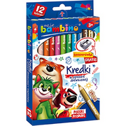 Kredki, ołówki, pastele i pisaki - Bambino - Kredki ołówkowe 12 kolorów - miniaturka - grafika 1