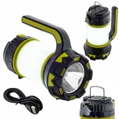 Latarki - Latarka Led Kempingowa Turystyczna Biwakowa Lampa Podręczna Szperacz - miniaturka - grafika 1