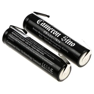 Akumulatorki 17670 3500mAh 4.20Wh Ni-MH zestaw 2 szt z blaszkami lutowniczymi z okrągłymi otworami (Cameron Sino) - Ładowarki i akumulatory - miniaturka - grafika 1