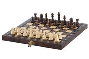 Gry planszowe - Sunrise Chess & Games, Zestaw szkolny, drewniany, Szachy + Warcaby + Backgammon - miniaturka - grafika 1