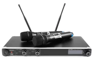 Omnitronic Mikrofon bezprzewodowy zestaw UHF-302 2-Channel Wireless Mic System 823-832/863-865MHz 13063302 - Mikrofony estradowe - miniaturka - grafika 1