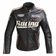 Kurtki męskie - GUNS Racing męska kurtka skórzana, vintage, czarna, 2XL RACING-N-2XL - miniaturka - grafika 1