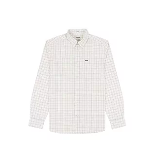 Koszule męskie - Wrangler Męska koszula z 1 kieszenią, biała (Worn White), rozmiar XL, Worn White, XL - grafika 1