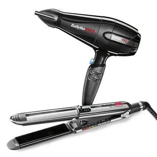 BaByliss Pro, zestaw: suszarka Caruso + prostownica Elipsis 3000 - Suszarki do włosów - miniaturka - grafika 1