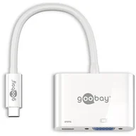 Złącza, przejściówki, adaptery - goobay Adapter USB-C na VGA + USB-C PowerDelivery USBCVGAPD - miniaturka - grafika 1