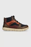 Buty trekkingowe męskie - Sorel sneakersy 2068301439 EXPLORER NEXT SNEAKER MI kolor brązowy 2068301439 - miniaturka - grafika 1