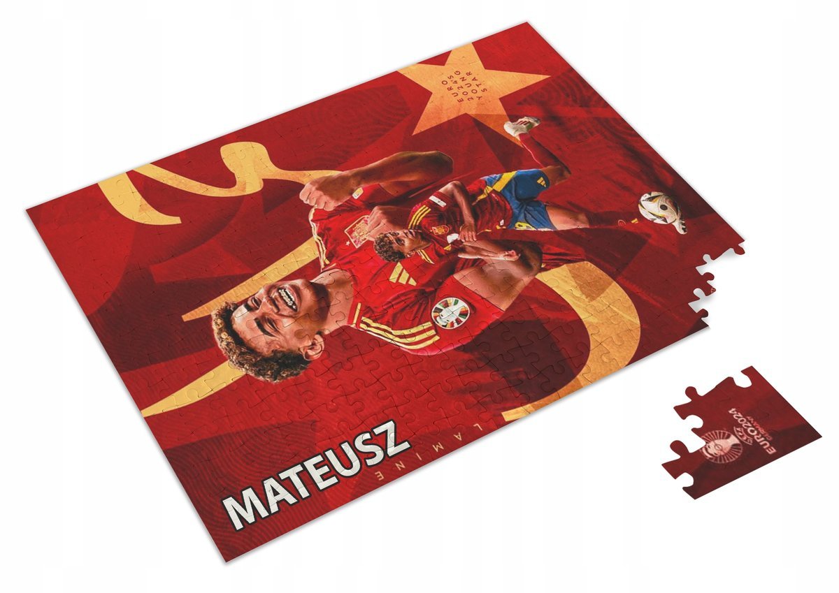 Puzzle LAMINE YAMAL A3 252 el. z Nadrukiem Dowolne IMIĘ + Pudełko 2