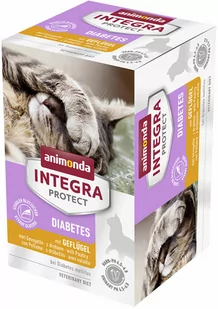 Animonda Integra Protect Adult Diabetes, 6 x 100 g - Z drobiem - Mokra karma dla kotów - miniaturka - grafika 1