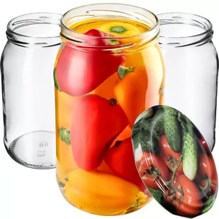 Słoiki Niva 760ml 16 szt. 82mm + wieczka "Warzywa" - Pojemniki kuchenne - miniaturka - grafika 1