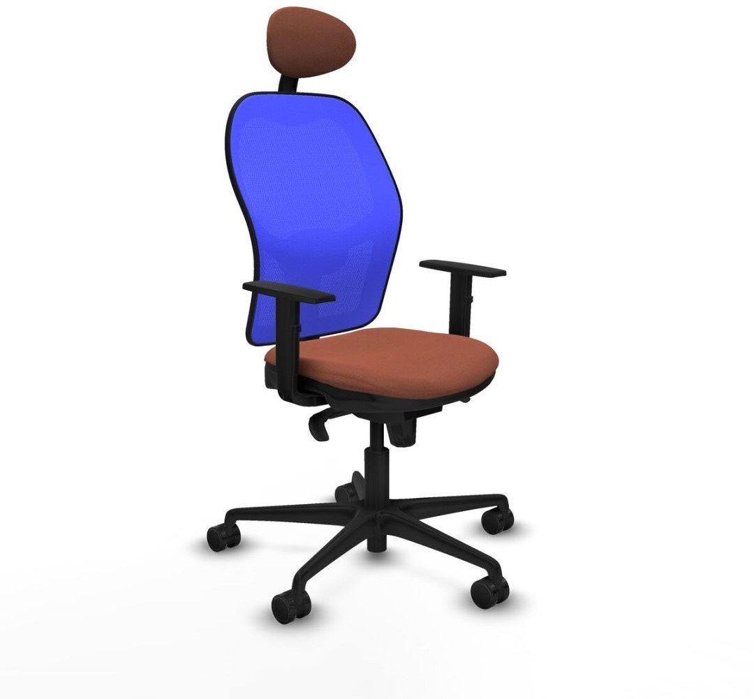 Krzesło Biurowe z Zagłówkiem Jorquera Piqueras y Crespo 1D036N1 Niebieski Brązowy