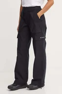 Spodnie damskie - Columbia spodnie Brea Falls damskie kolor czarny szerokie high waist 2086041 - miniaturka - grafika 1