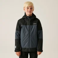 Kurtki i płaszcze dla chłopców - Regatta Dziecięca kurtka przejściowa przeciwdeszczowa Beamz IV Szary, Rozmiar: 140 cm - miniaturka - grafika 1