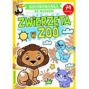 Książki edukacyjne - Books And Fun Zwierzęta w zoo. Kolorowanka ze wzorem praca zbiorowa - miniaturka - grafika 1