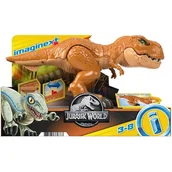 Figurki dla dzieci - Mattel Figurka Imaginext Jurassic World Thrashin Action T.Rex HFC04 HFC04 - miniaturka - grafika 1