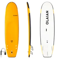 Pływanie - Deska surfingowa Olaian 100 School 7'5" 80 l wzmocniona z leashem - miniaturka - grafika 1