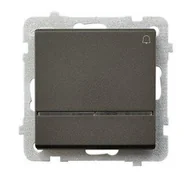 Wyłączniki światła i elektryczne - Ospel Sonata czekoladowy łącznik dzwonkowy ŁP-6RS/m/40 ŁP-6RS/m/40 - miniaturka - grafika 1