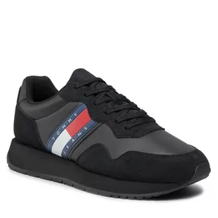 Sneakersy Tommy Jeans Tjm Modern Runner EM0EM01316 Black BDS - Półbuty męskie - miniaturka - grafika 1