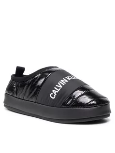 Klapki i japonki damskie - Calvin Klein Jeans Kapcie Home Shoe Slipper YW0YW00479 Czarny - grafika 1
