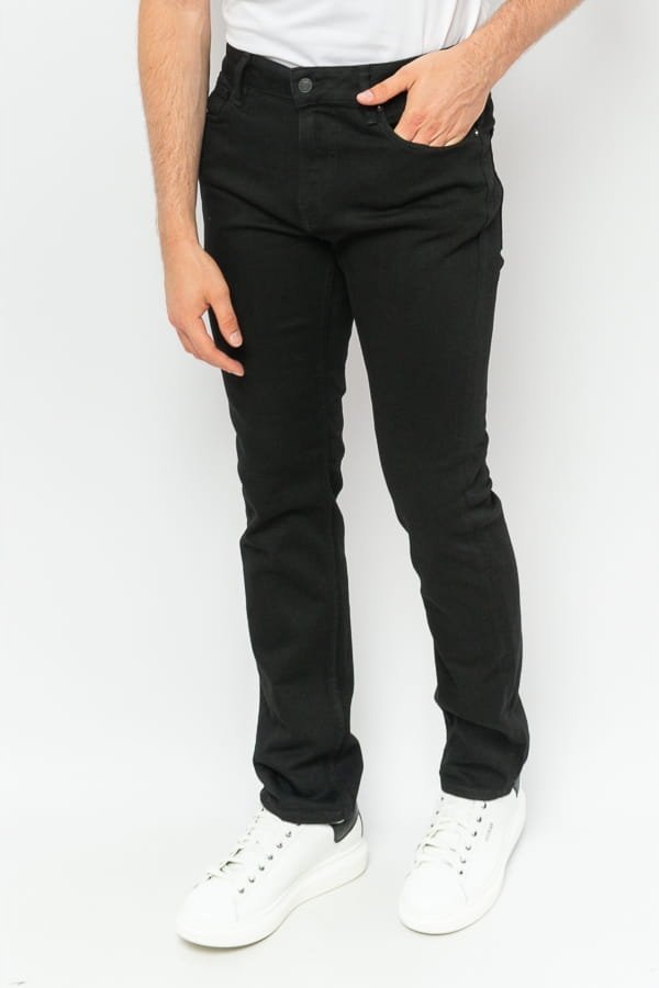 JEANSY MĘSKIE GUESS M2YAN2 D4Q51 2CRB CZARNE - Pants: 30/34