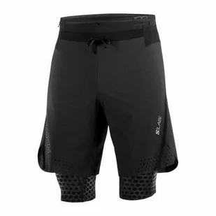 Spodenki Salomon S-Lab Ultra Deep Black - Spodnie sportowe damskie - miniaturka - grafika 1