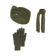 Rękawiczki sportowe damskie - Damski zestaw zimowy Rękawiczki/Opaska/Szal Jeden rozmiar - miniaturka - grafika 1