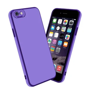 Etui Do Apple iPhone 6 PLUS / 6S PLUS Porkowiec w Glossy Purpura - Różowe Złoto Ochrona kamery Obudowa Case Cover TPU Cadorabo - Etui i futerały do telefonów - miniaturka - grafika 1
